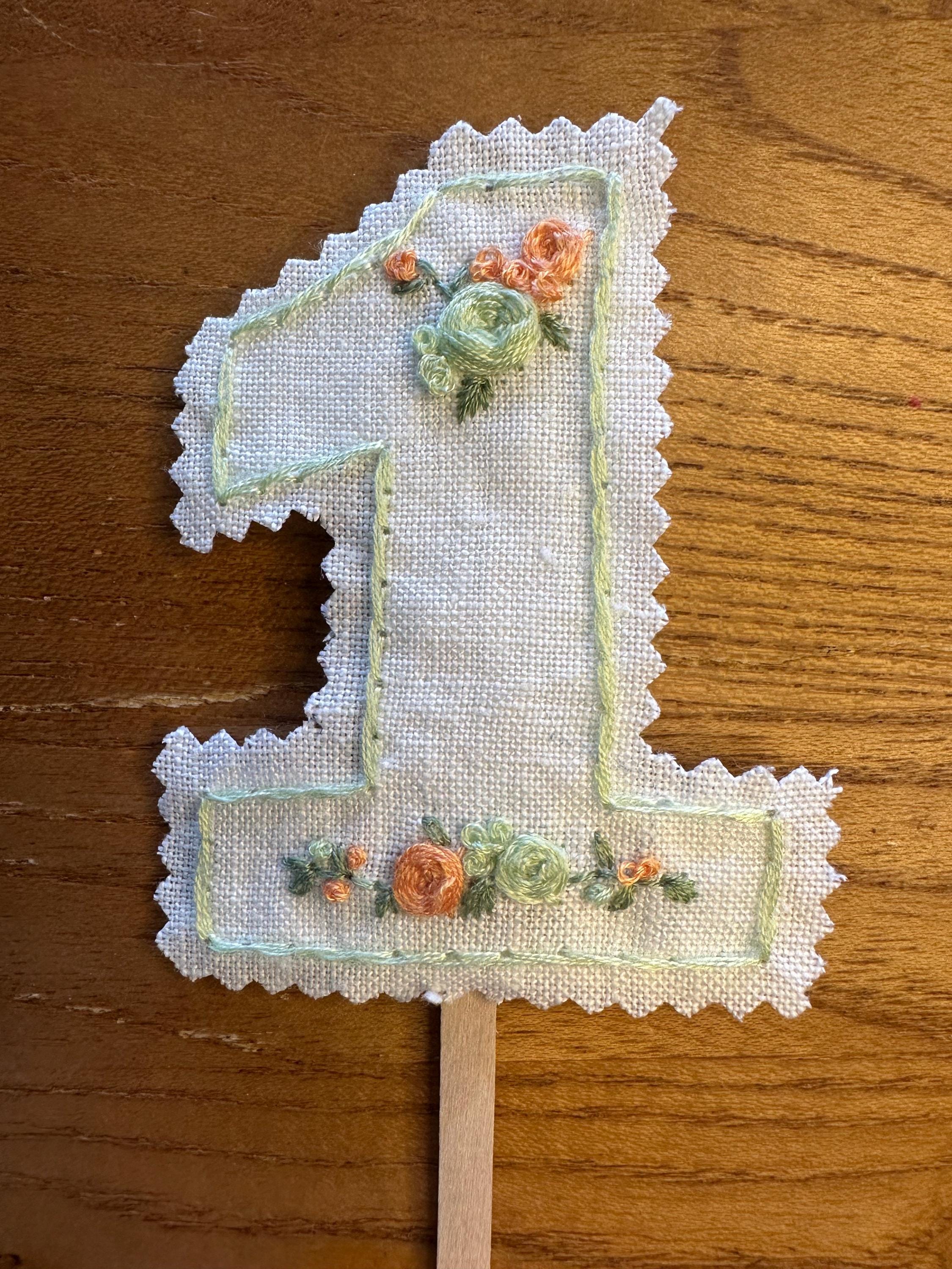 Handmade Embroidered Floral 