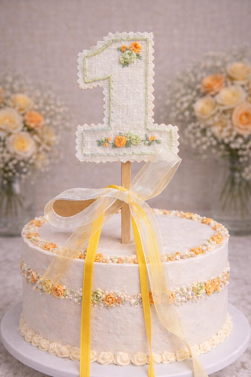 Handmade Embroidered Floral 