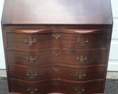 Antique Maddox Mahogany Ball Claw Leg Drop Front Writing Desk Secretary Local Pick Up Only No Shipping