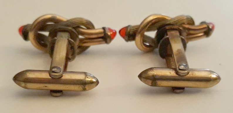 Vintage Cuff Links Pat #1950711 RP on Silver