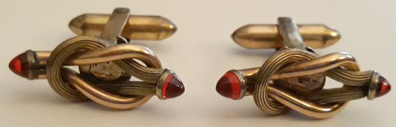 Vintage Cuff Links Pat #1950711 RP on Silver