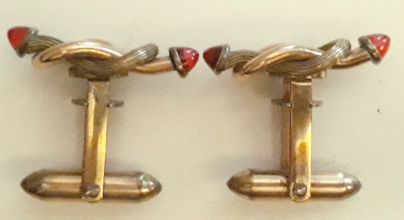 Vintage Cuff Links Pat #1950711 RP on Silver