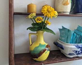 Vintage Paden City Artware Ceramic Pitcher - Vintage Bright Yellow Ceramic Vase