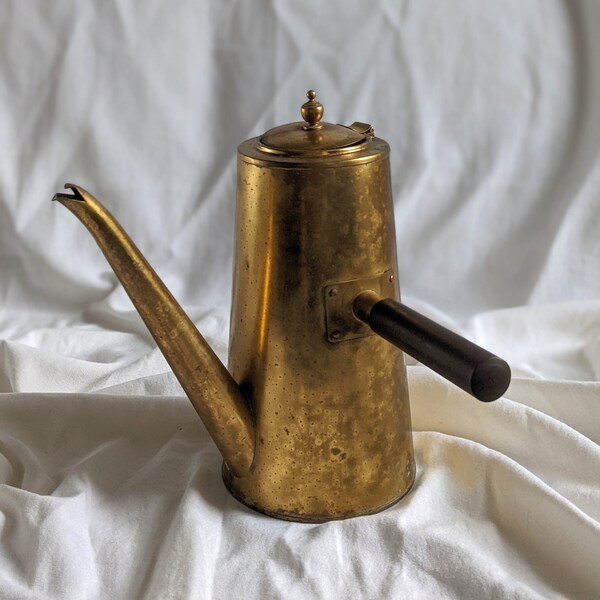 Brass Coffee Pot Etsy
