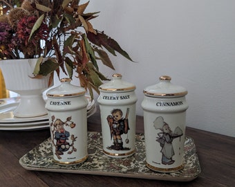 Vtg Hummel Spice Jars