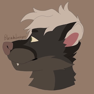 Commissions personnalisées pour photo de profil avec fourrure dans la tête (COULEUR LINEART ET PLAT)