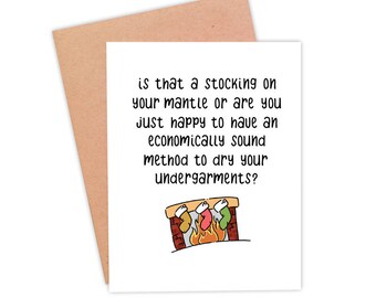 naughty christmas card dirty christmas card funny holiday card funny christmas card is that a stocking - Dirty Christmas Song naughty christmas card dirty christmas card funny holiday card funny christmas card is that a stocking - Dirty Christmas Song