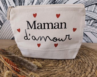 Pochette maquillage, pochette de voyage, cadeau mamie, cadeau maman, idée cadeau marraine