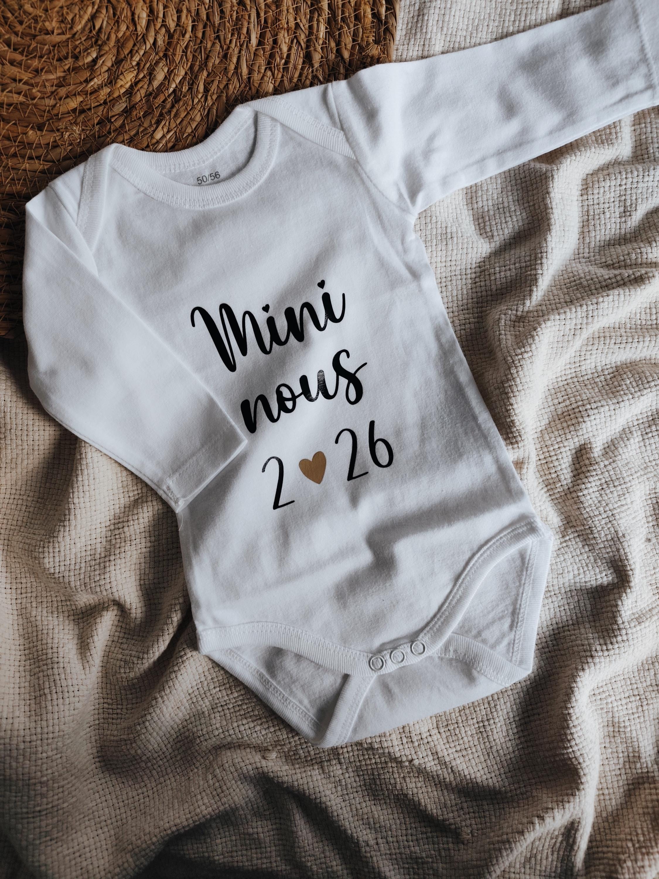 Spreadshirt Body Bébé Bio Manches Longues Cacahuète Annonce Grossesse Humour - Cadeau Futurs Parents
