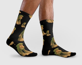 BRR BRR PATAPIM Socks, Funny Sublimation Crew Socks, Ornella Leccacappella, Dio Allah Ero, Grandma, Pajè di Cazzi