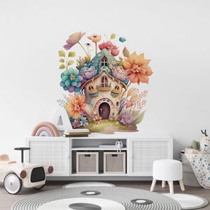 Fairy Wall Stickers, Fairy Wall Art, Fairy Wall Decals, Nursery Wall Stickers, Fairy House Wall Sticker, Wall Stickers, Playroom Stickers