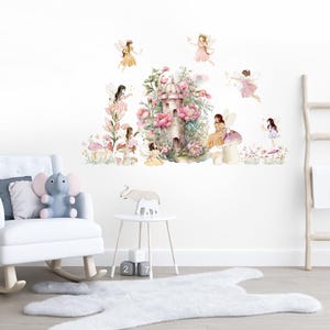 Fairy Wall Stickers, Fairy Wall Art, Fairy Wall Decals, Nursery Wall Stickers, Mural, Children's Wall Stickers, Playroom Wall Stickers