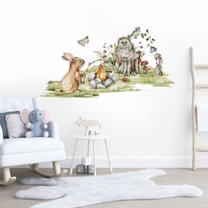 Woodland Wall Stickers, Nursery wall décor, Woodland Nursery Decor, Woodland Nursery, Woodland Wall Decals, Woodland animals