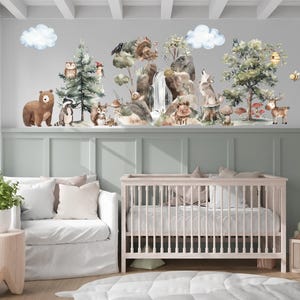 Woodland Wall Stickers,  Nursery wall Stickers, Woodland Nursery, Woodland Nursery, Woodland Wall Stickers, Woodland animals, Woodland Decal