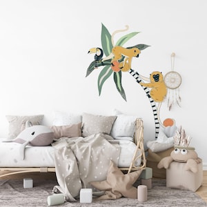 Nursery Wall Stickers, Jungle Animal Wall Stickers, Safari Wall Stickers, Safari wall decals, Jungle Stickers For Walls, Rainforest Stickers