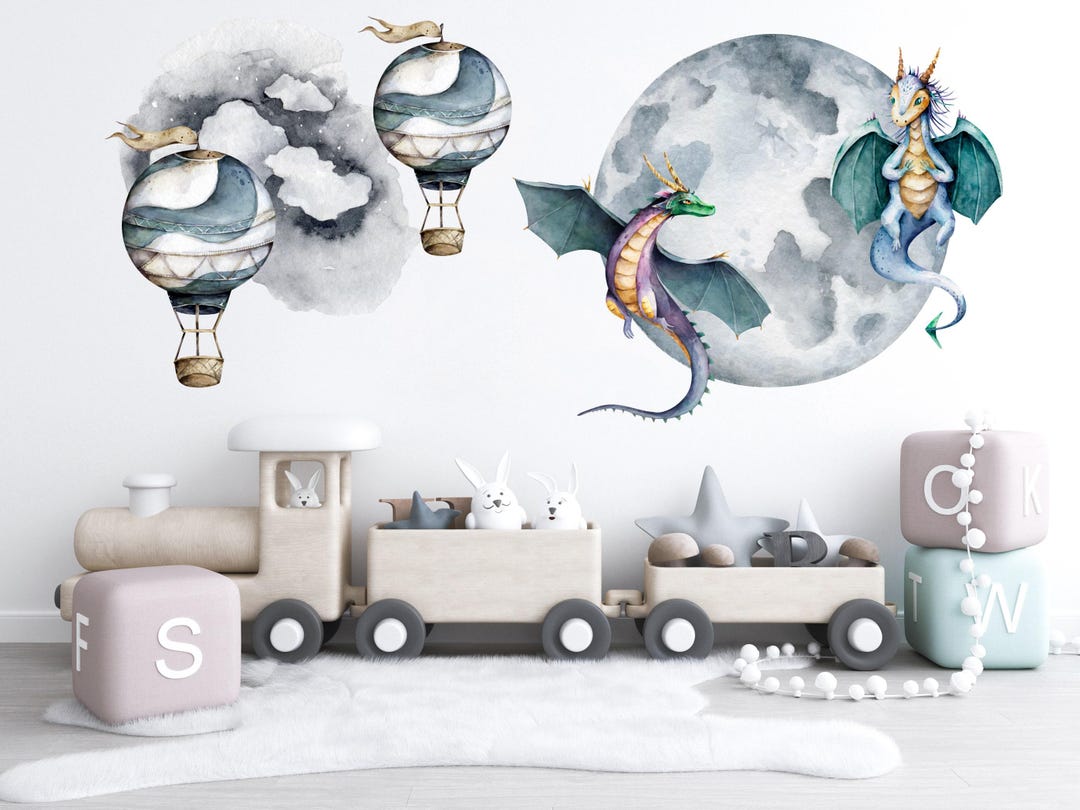 Baby Dragon Wall Decal, Nursery Room Decor - Etsy