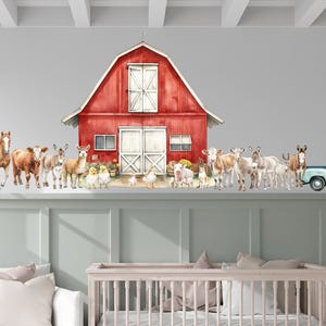 Farm Nursery Wall Stickers, Nursery Wall Stickers, Farm yard Wall Stickers, Animal Stickers, Farm Animal Wall Stickers, Farm Animal Decals