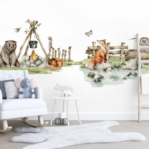 Woodland Wall Stickers,  Nursery wall Stickers, Woodland Nursery Decor, Woodland Nursery, Woodland Wall Stickers, Woodland animals, Woodland