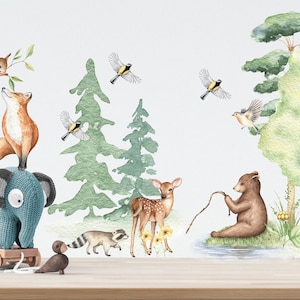 Woodland Wall Stickers, Nursery wall décor, Woodland Nursery Decor, Woodland Nursery, Woodland Wall Decals, Woodland animals