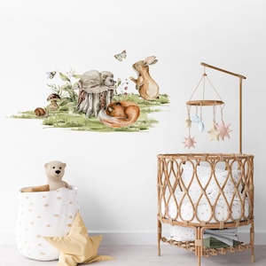 Woodland Wall Stickers, Nursery wall décor, Woodland Nursery Decor, Woodland Nursery, Woodland Wall Decals, Woodland animals