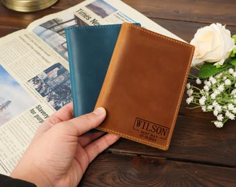 Personalized passport holder, personalized passport cover, leather passport cover, passport holder, passport wallet, passport gift