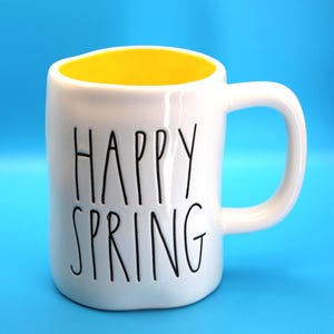 Rae Dunn Collectible Coffee Mug HAPPY SPRING