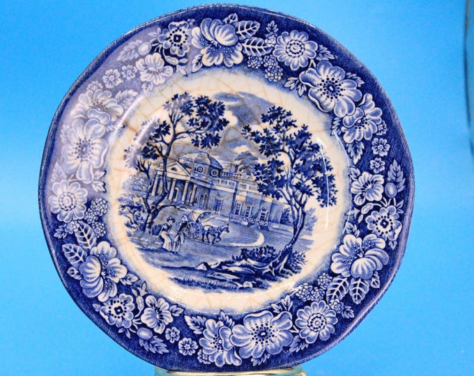 Featured listing image: Replacement Vintage Liberty Blue Staffordshire Bread and Butter Plate