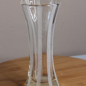 Vintage Hand-Blown Glass Vase - Clear