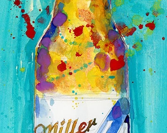 64  Beer Bottle   (Print Size - 8.5 x. 11) and (Print Size - 10 x 20)