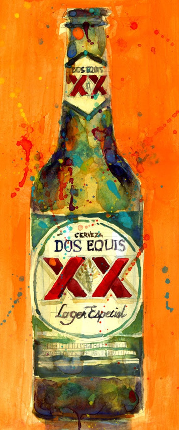 dos equis beer bottle