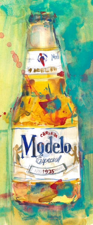 Modelo Especial Beer Mexico Beer Art Print From Original - Etsy