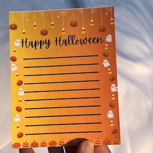 Halloween Notizblock Geister Kürbis Notizblock niedlicher Feiertagsnotizblock