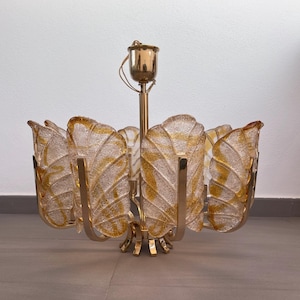 Carl Fagerlund 10 light Chandelier for Orrefors