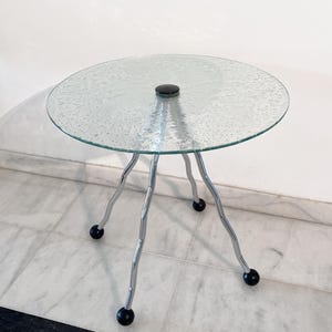 Funky Memphis Style Glass Side Table