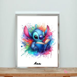 Affiche stitch personnalisée