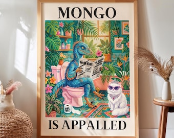 Dungeon Crawler Carl "Mongo Is Appalled" Print, Sci-Fi Fantasy Wall Art (Digital Download)