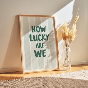 グリーンストライプのポジティブな名言アートプリント – モダンな室内装飾（デジタルダウンロード）