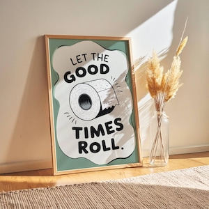 Funny Bathroom Pun Art Print: Quirky Toilet Humor Wall Decor (Digital Download)