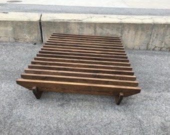 Solid wood bed frame, Japanese style