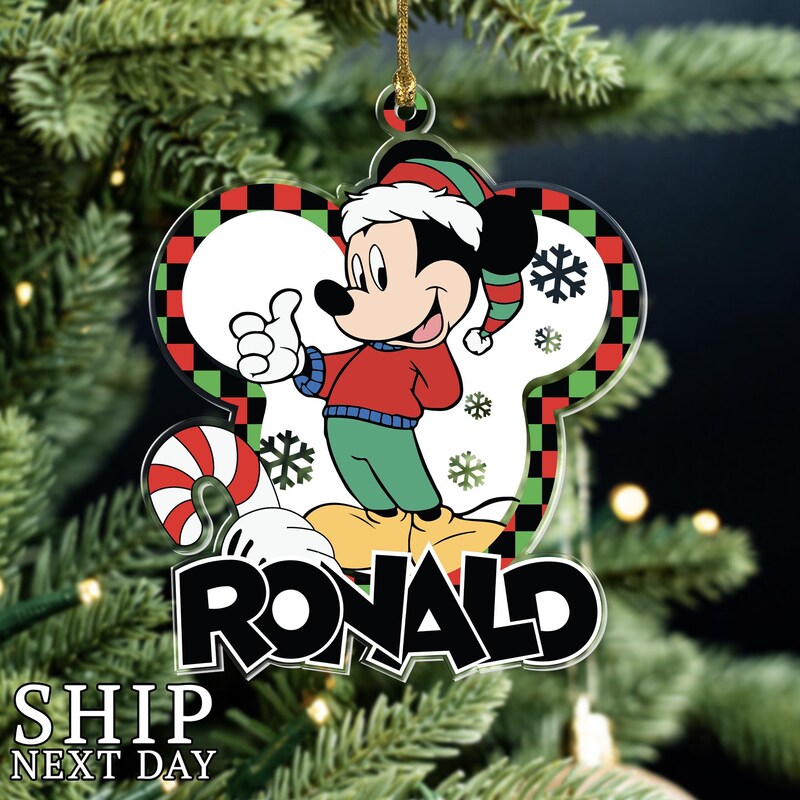 Mickey Mouse Ornament Etsy
