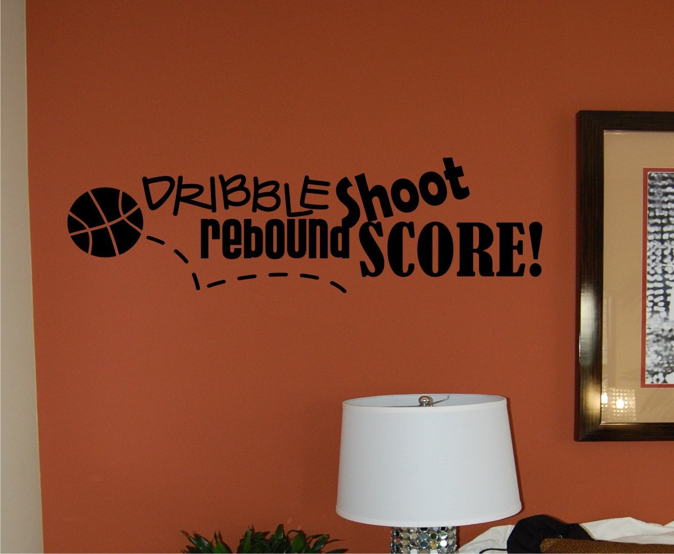 Basketball wall decal sports decal basketball decal Etsy