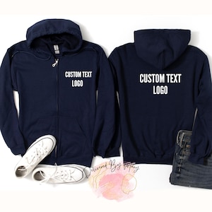 Moletom com capuz com zíper personalizado, moletom com zíper completo com nome personalizado, moletom com capuz com logotipo personalizado, presente com capuz personalizado, moletom com capuz com zíper unissex