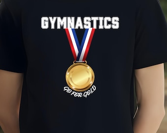 Boys Gymnastics Tee, Male Gymnast Shirt - Youth Short Sleeve T-shirt, Gymnastics Gift for Boys, Gymnastics Birthday Party Shirt, Gymnastics