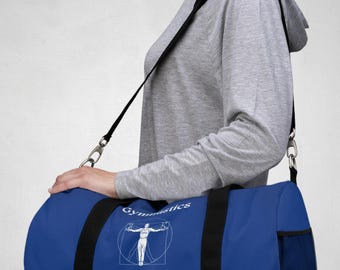 Personalized Gymnastics Duffel Bag - Boys Gymnastics Gift, Custom Sports Bag, Gymnast Present, Gym Bag, Custom Name Duffle Bag