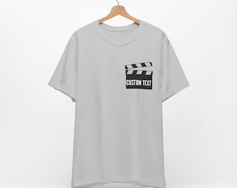 Filmteam-anpassningsbar t-shirt, anpassad regissör/producent filminspelningströja, filmteampresent, filmfotograf