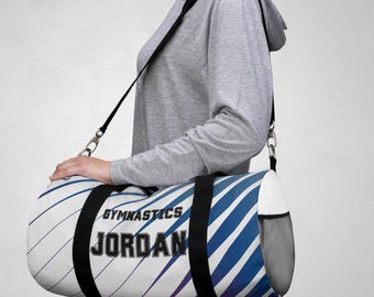 Personalized Boys Gymnastics Duffel Bag, Personalized Gymnastics Bag for Kids, Sports Travel Bag, Gymnast Gift, Customizable Gym Bag