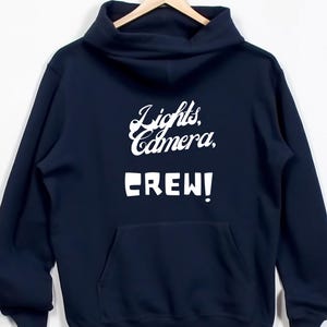 Film Crew Fun Unisex Hoodie, Movie Buff Gift, Cinematographer Sweatshirt, Film Lover Present, Director Apparel, Gift for Film student