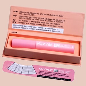 Wimperversterkend serum voor langere, dikkere en voller ogende wimpers | 3 ml | Levering 6-8 weken | Zichtbare resultaten binnen 4 weken - NUVVEE wimperserum