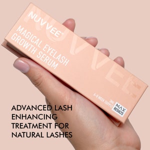 Eyelash Serum for Longer, Thicker, Fuller-Looking Lashes | 3ML | 6-8 Weeks Supply | Visible Results in 4 Weeks - NUVVEE Lash Serum