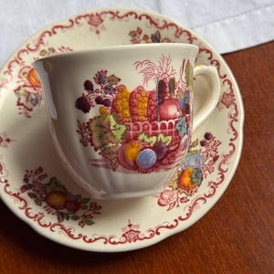 [美品]英国Mason'sメイソンズ FruitBasket スクエアプレート Masons Ironstone 